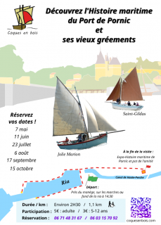 L'histoire du port de Pornic et ses vieux gréments par Coques en bois Pornic