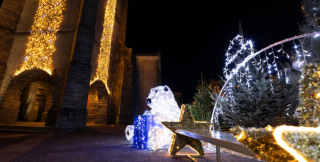 Lancement des illuminations de Noël, bourg du Clion sur Mer Pornic