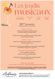 Les jeudis musicaux au West Hôtel pornic
