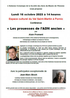 LES PROUESSES DE L'ADN ANCIEN PORNIC