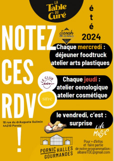 Les rendez-vous de l'été La Table du Curé Ponic