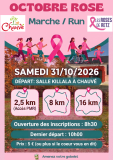 Marche solidaire au profit d'Octobre Rose