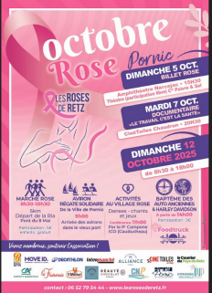 Octobre rose par les Roses de Retz à Pornic