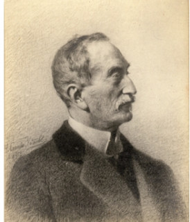 Portrait de Léon MAÎTRE en 1912 – Peinture d’Hélène Cornée-Vétault – Collection particulière