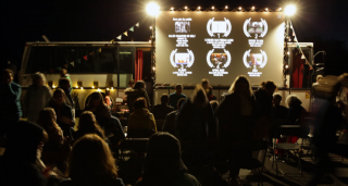 Projection en plein air