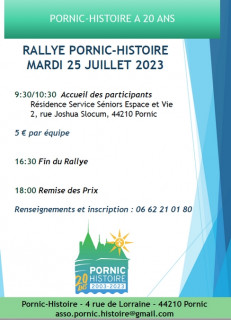 RALLYE DES 20 ANS DE PORNIC HISTOIRE PORNIC