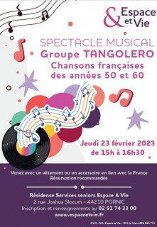 SPECTACLE MUSICAL: TANGOLERO  PORNIC