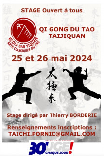 Stage de Qi Gong du tao taijiquan Pornic