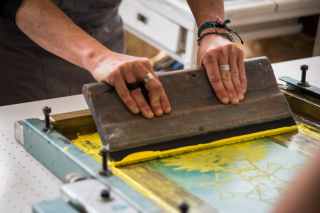 Silk-screen printing workshop