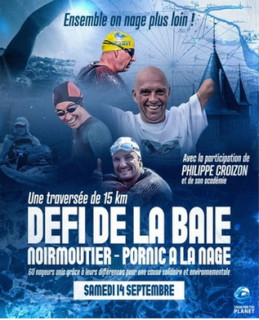 Swim for the planet: défi de la baie avec Philippe Croizon Pornic