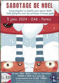 Un jeu d'enquête géant au Oak Bar Pornic