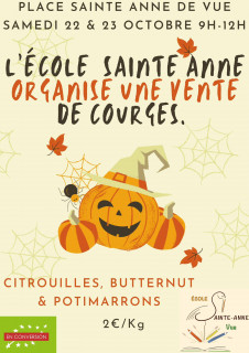 VENTE DE COURGES