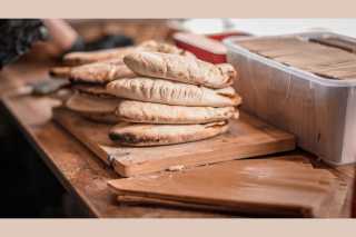 Sale of fouées at the little house on the prairie