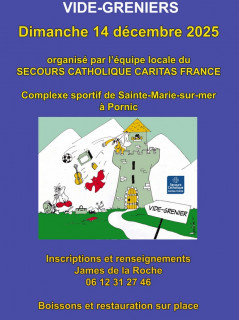 Vide-grenier par le Secours Catholique pornic