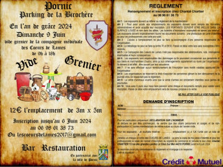 Vide grenier Le 9 juin 2024