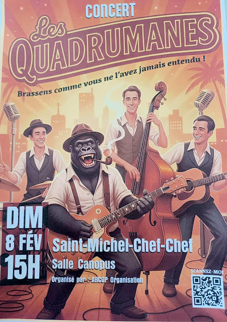 Concert Georges Brassens par les Quadrumanes