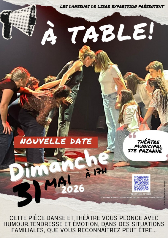 À Table – Danse & Théâtre par la compagnie Libre Expression