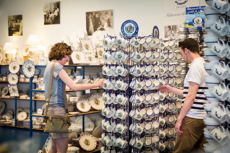 Accès à la boutique d'usine de la FAIENCERIE DE PORNIC