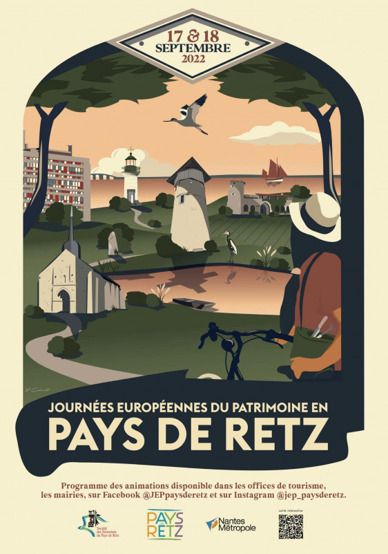 Affiche des journées européennes du Patrimoine en Pays de Retz