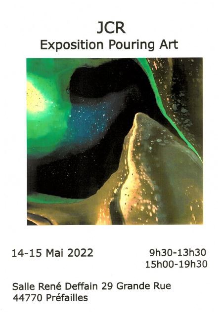 Affiche Exposition Pouring Art