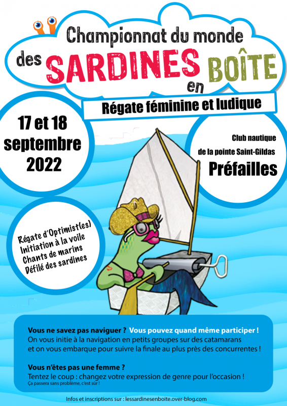 Affiche régate des Sardines en boite
