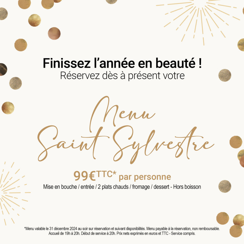 restaurant pornic, restaurant ailleurs westotel pornic, saint sylvestre menu, 31 décembre pornic, hôtel avec restaurant pornic, menus fêtes de fin d'année pornic, destination pornic