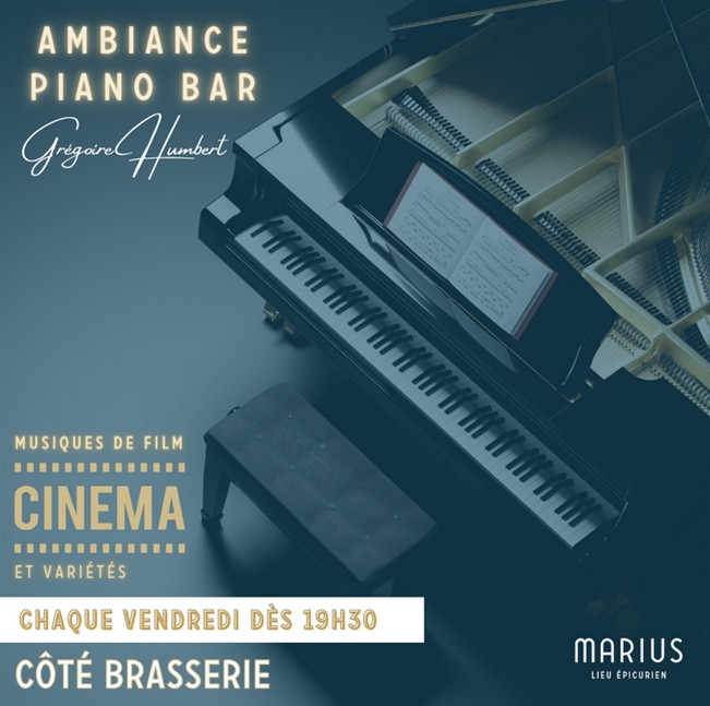 Ambiance piano bar/ musique film Au Marius Pornic Grégoire Humbert