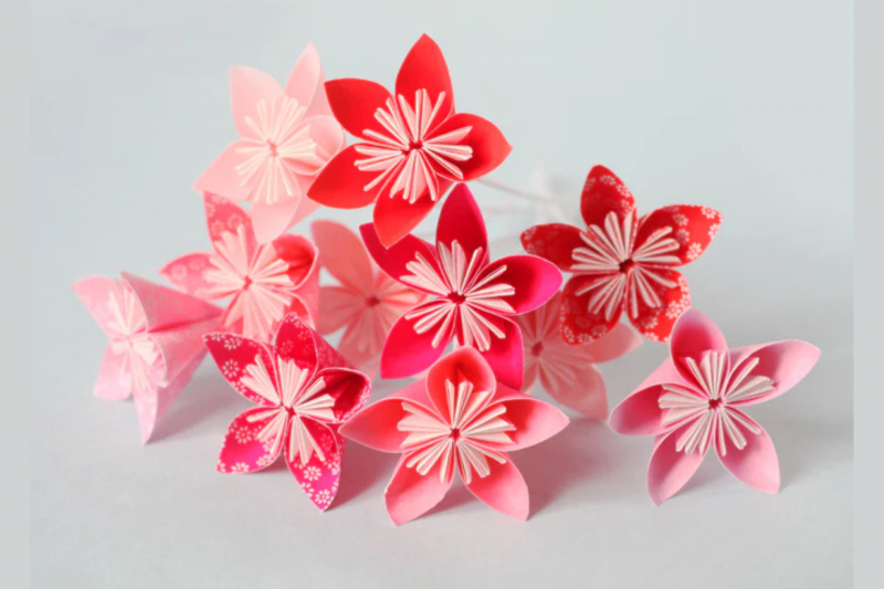 Atelier : bouquet de fleurs en origami