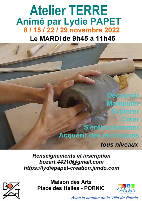 ATELIER CREATION EN TERRE PORNIC