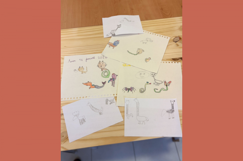 Illustration workshop for children aged 6 to 10 Drawing Ceci Rjass Destination Pornic	