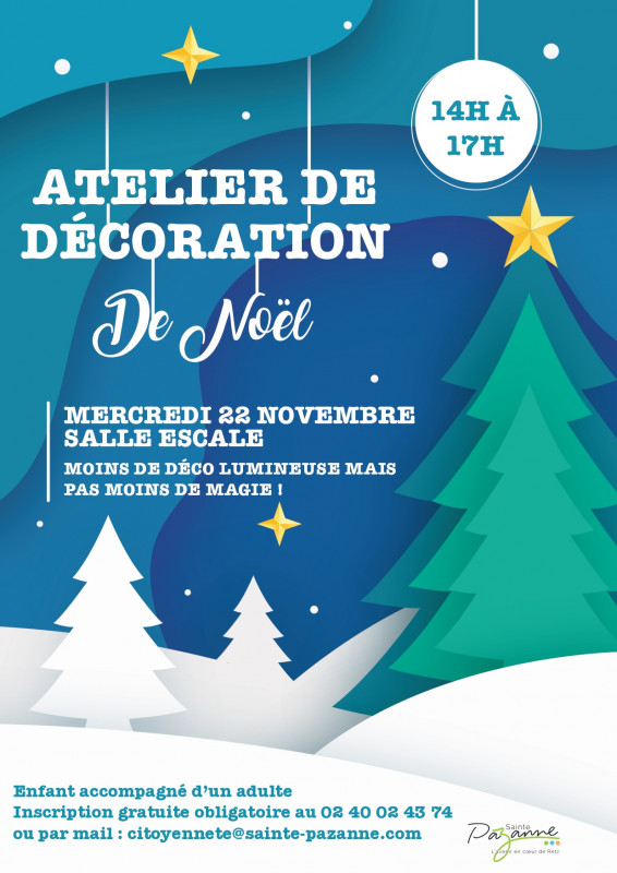 Atelier de décoration de Noël