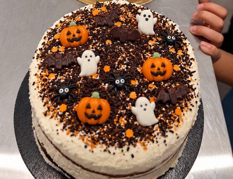 Atelier pâtisserie - Layer cake d'Halloween