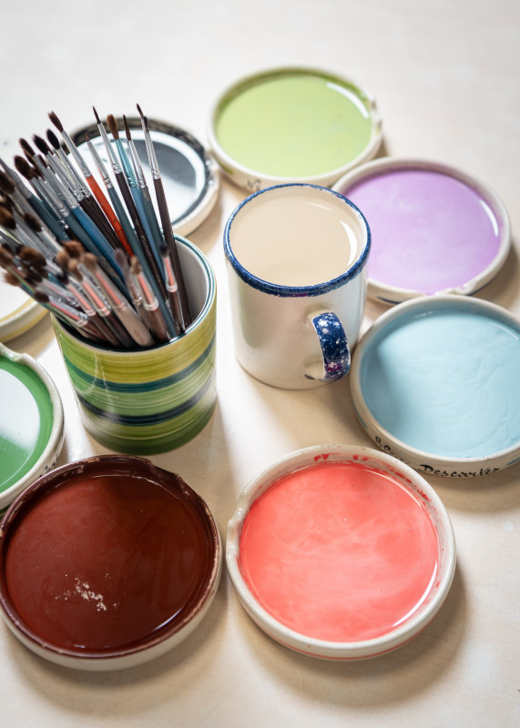 Painting workshop at Faïencerie de Pornic