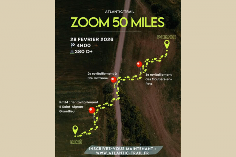 Atlantic'Trail 2026 course à pied rezé pornic km