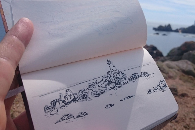Balade dessinée à la Pointe Saint-Gildas