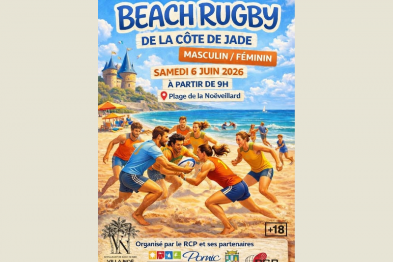 Beach rugby de la Côte de Jade tournoi Noëveillard Destination Pornic