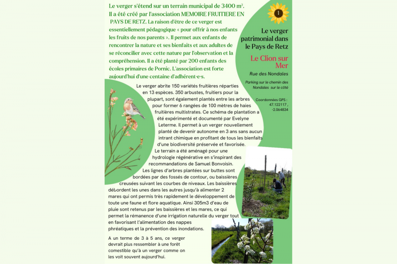 Bienvenue dans mon jardin au naturel environnement écologie verger Destination Pornic