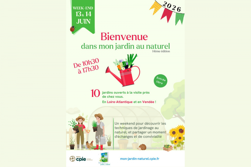 Bienvenue dans mon jardin au naturel environnement écologie verger Destination Pornic