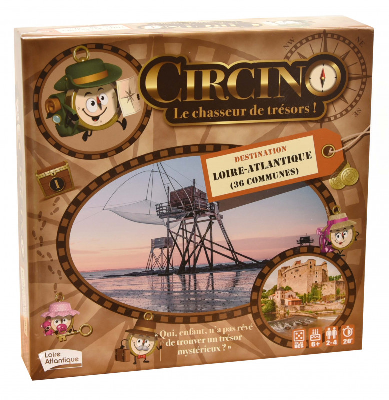 Boîte de jeu de société Circino Le chasseur de trésors loire-atlantique famille enfants jeux tourisme
