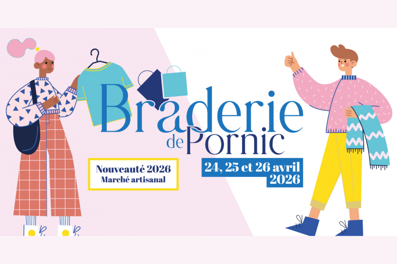 Braderie de printemps soldes commerces Desination Pornic