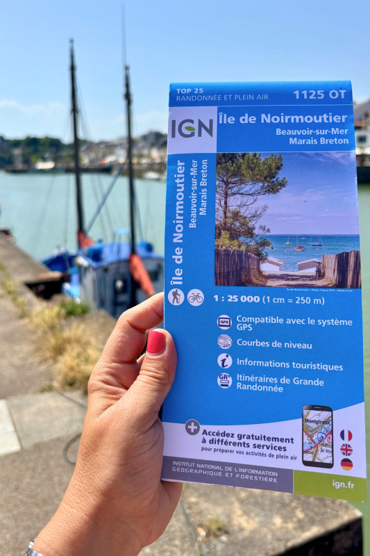Carte IGN - marais breton et île de Noirmoutier