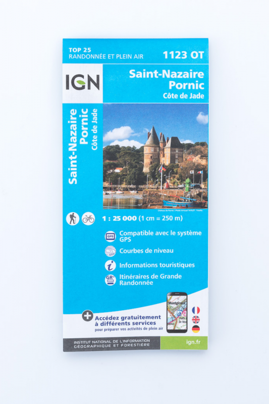Carte IGN Saint-Nazaire Pornic Côte de Jade