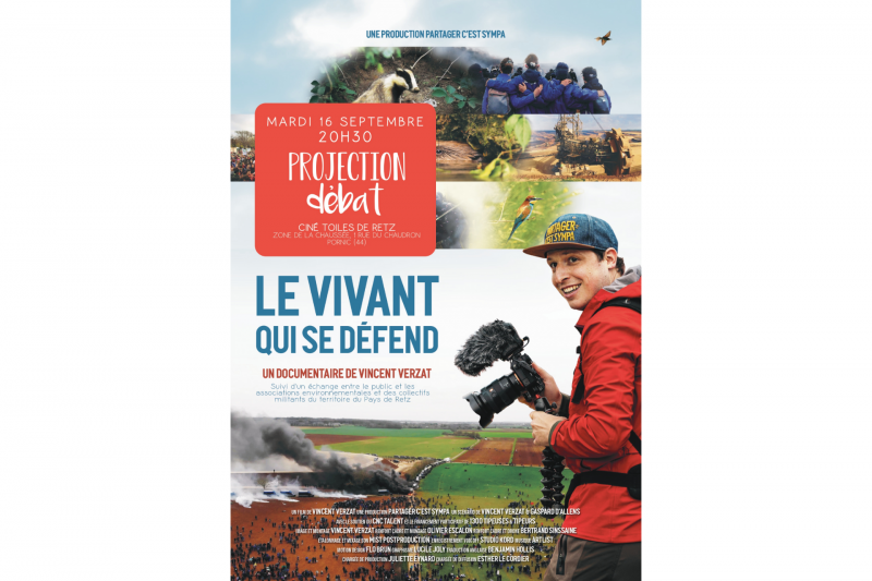 Ciné-débat film documentaire Le VIVANT qui se défend de Vincent Verzat