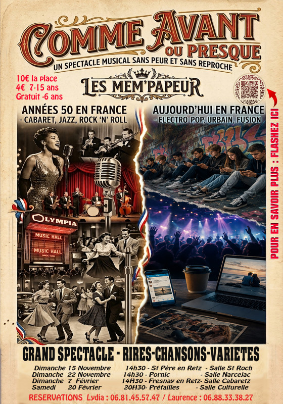 Comme avant ou presque - Spectacle des Mem'papeur