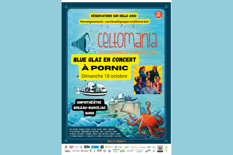 BLUE GLAZ concert as part of the 37th edition of the Celtomania Fest Noz festival in Pornic