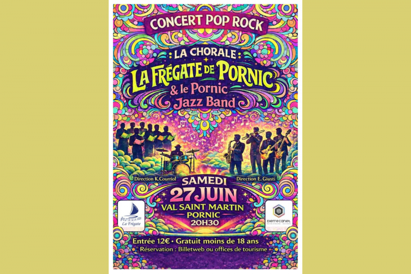 Concert : Chorale de la Frégate et Pornic Jazz Band spectacle Destination Pornic