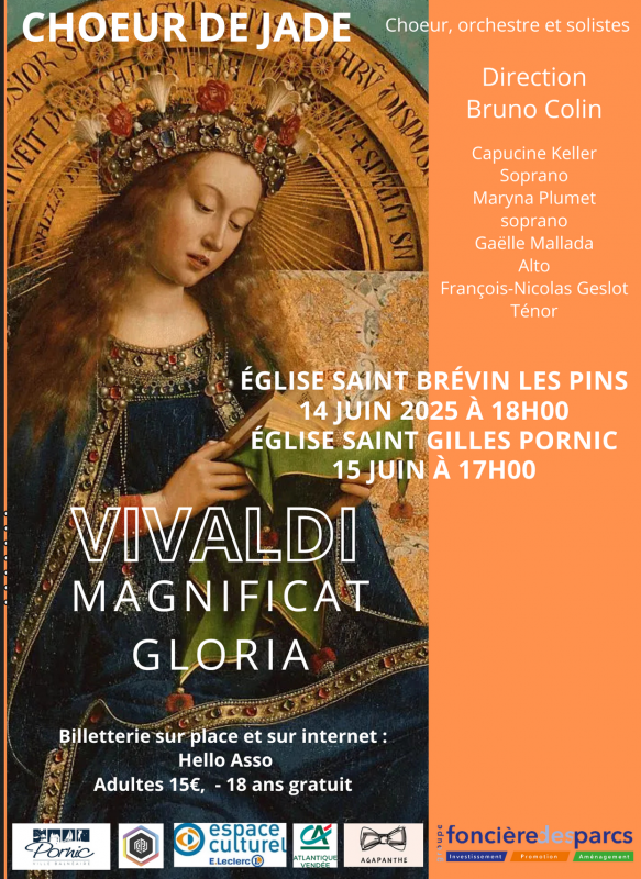 Concert de Choeur de Jade: le magnificat de Vivaldi pornic