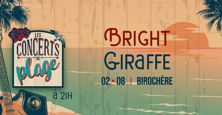 Concert de plage à La Birochère: bright giraffe Pornic