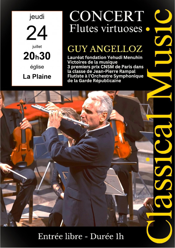 Concert Guy Angelloz: Flûtes virtuoses