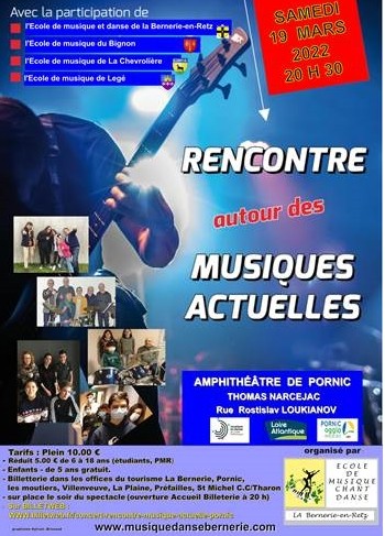 CONCERT RENCONTRE DES ECOLES DE MUSIQUE ET DANS DU PAYS DE RETZ PORNIC